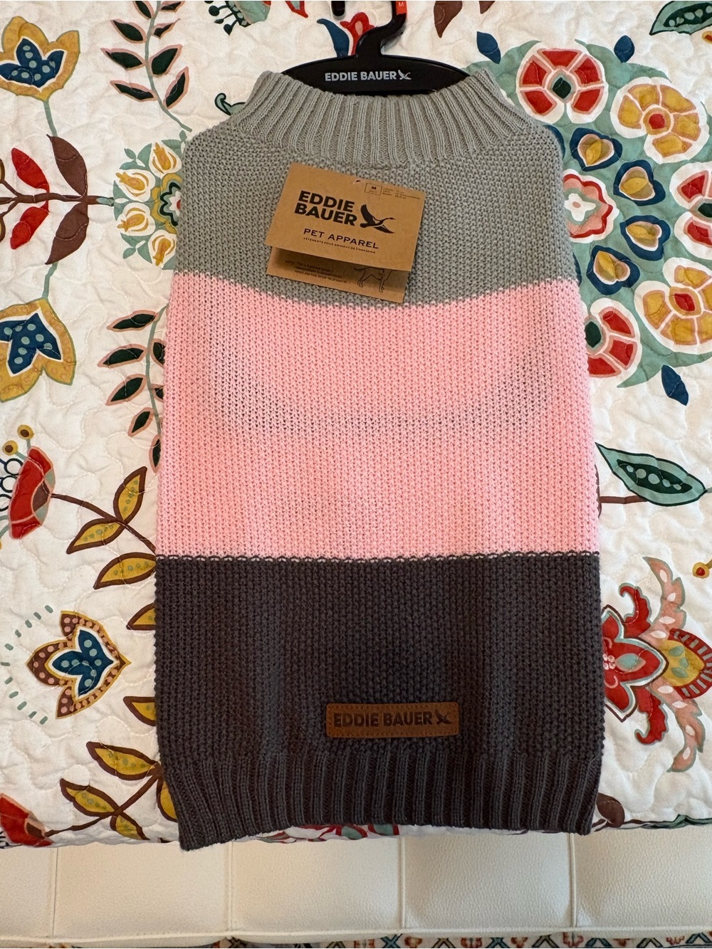 Eddie Bauer Dog ColorBlock Sweater Size M